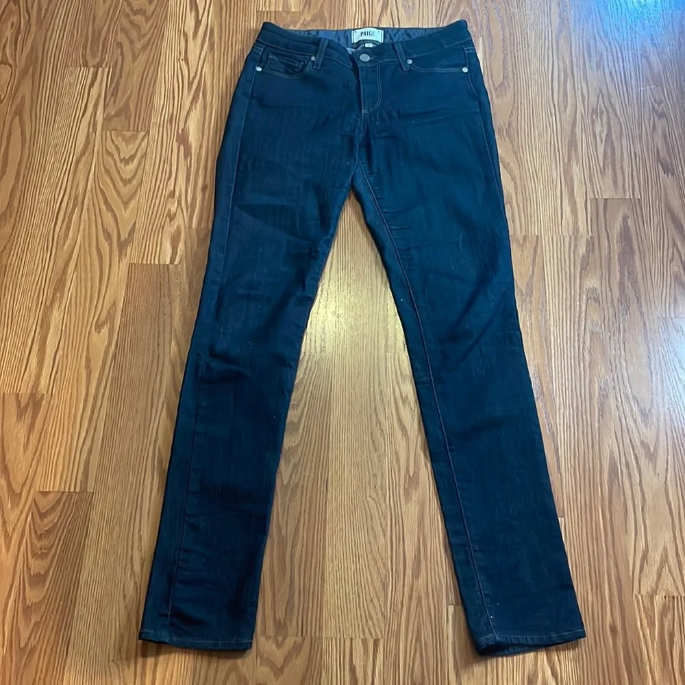 PAIGE Skyline Skinny Jeans in Twilight Wash Size 27 EUC